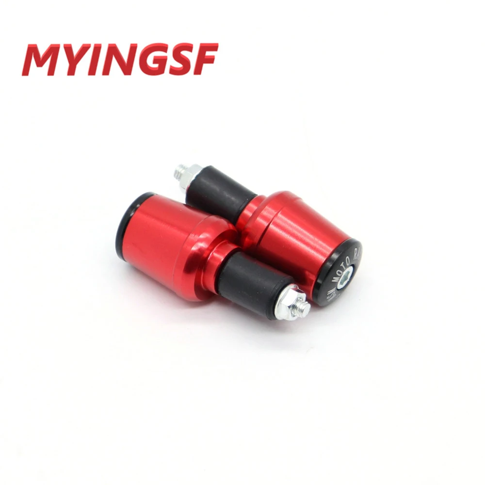 2pcs CNC Motorcycle Road MTB Bike Handlebar Cap Hand Grips Bar End Plug 7/8'' 22mm motor handlebar Counterweight grips ends