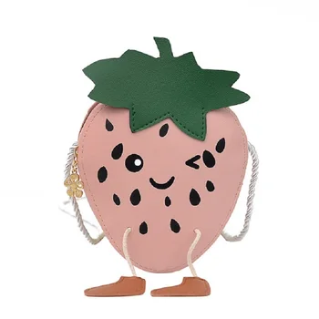 

New cute cartoon children plush small school bag plush school bag children crossbody bag baby fruit baby shoulder bag small scho