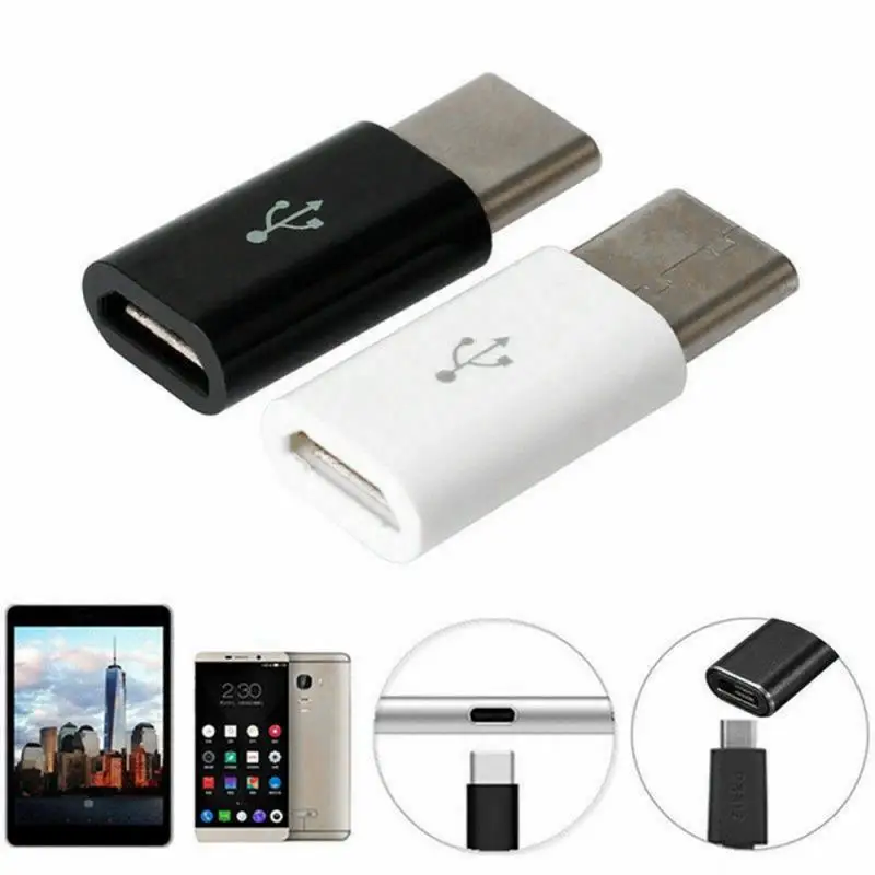 1 шт. USB Android адаптер конвертер мини микро гнездо к Type C V8 3 | Мобильные телефоны и