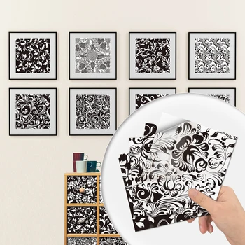 

10pcs Bathroom toilet waterproof mirror tile stickers TV background wall decoration hard tile tiles self-adhesive thickening