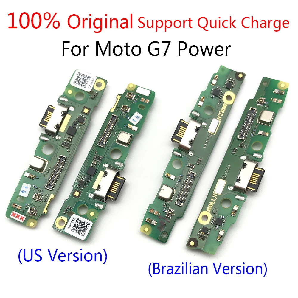 100% оригинальный новый для Motorola Moto G7 Power G6 Play USB-порт зарядки микрофон док-станция