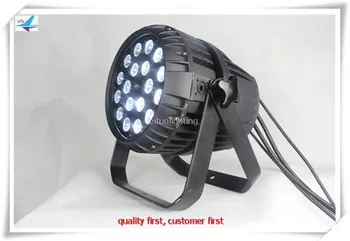 

2pcs/lot LED Par Light 18pcs Motorized zooming 18W super bright led 18x18w rgbwa uv IP65 focus waterproof lamp
