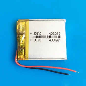 

3.7V 400mAh 403035 rechargeable li ion battery li polymer lithium batteries for MP3 MP4 GPS DVD bluetooth recorder e-book camera