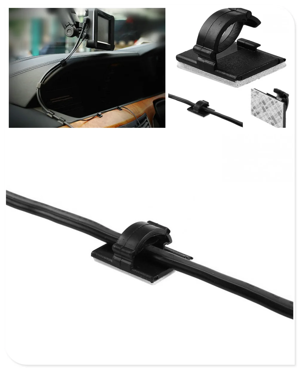 30 шт. автомобильный вспомогательный паста клип сумка для хранения проволоки