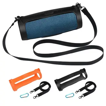 

Silicone Bluetooth Speaker Protective Cover Case Shoulder Strap for JB-L Charge 4