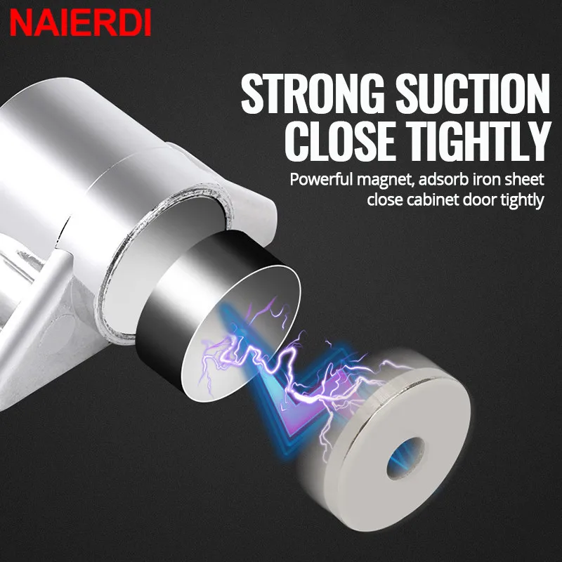 NAIERDI Magnet Cabinet Door Catch, Magnetic Furniture Door Stopper, Strong Powerful Neodymium Magnets Latch Cabinet Catches