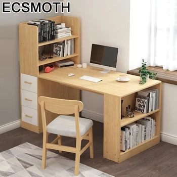 

Biurko Schreibtisch Standing Tafel Bed Tray Para Notebook Tisch Computer Bedside Desk Laptop Stand Mesa Table With Bookcase