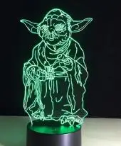 Yoda VIP 3D лампа Прямая поставка для Синди - Испускаемый цвет: Yoda
