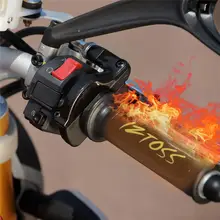 Кафе Racer руль 12 в мотоцикл с подогревом ручки руль Мотокросс с проводами и переключателем Нагреватель Колодки Наборы 30-36 мм Королевский Enfield
