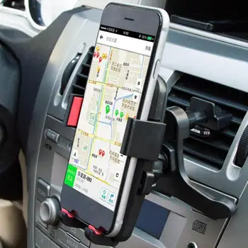 

Universal Car Mobile Phone Holder Stand Automotive Air Outlet Front Windshield Automatic Lock Sucker Mobile Phone GPS Bracket