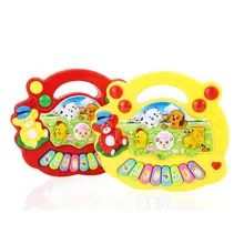 Электронное мини Пианино музыкальные инструменты игрушки для детей Обучающие животные ферма пианино игрушечный электронный орган Рождественский подарок игрушки
