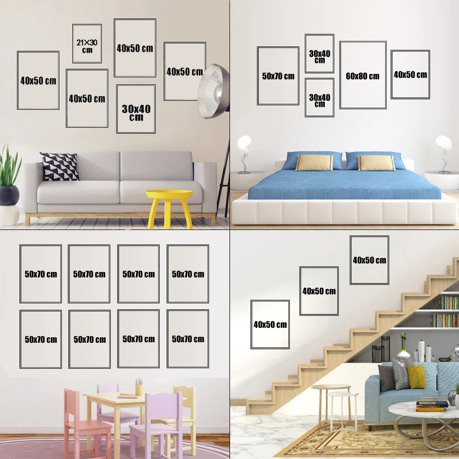 Nordic Posters And Prints Geometry Abstract Cactus Plant Human Body Draw Wall Art Canvas Painting Decor Pictures For Living Room