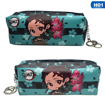 

Anime Demon Slayer: Kimetsu No Yaiba PU Leather Pencil Pouch Cartoon Character Cosmetic Bag For Gift
