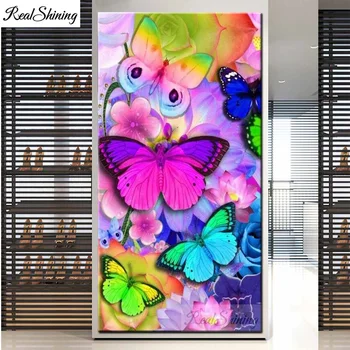 

Full butterfly 5D DIY Diamond Painting Diamond Embroidery colorful birds Picture of Rhinestone Mosaic diamond Bead Decor F554