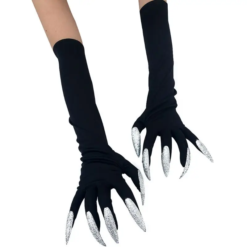 

2019 1Pair Ghost Claws Gloves Halloween Scary Fancy Dress Costume Accessories Cosplay Festival Props