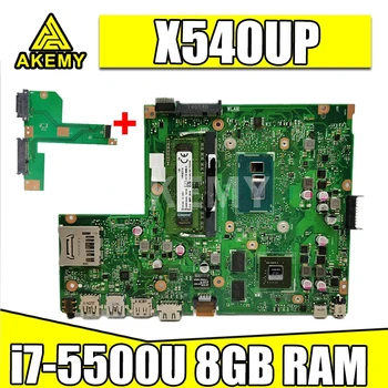 

Akemy laptop Motherboard For ASUS X540UP X540U A540U R504U Mianboard W/ i7-5500U 8GB RAM DDR3 GT920M GPU Free HDD board
