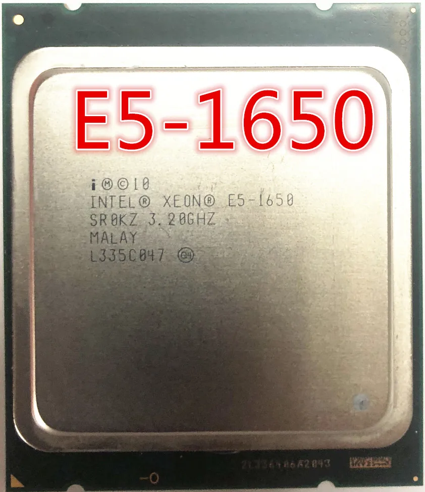 Процессор Intel Xeon E5 1650 E5-1650 3,2 ГГц 6 ядер 12 Мб кэш-памяти 2011 процессор SR0KZ