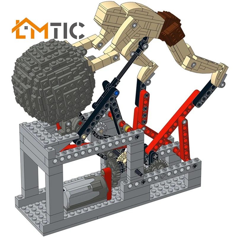 

MOC Building Blocks 3955 Movie 2 Sisyphus Kinetic Sculpture With motor Core Model Bricks Toys For Children Kids xmas Gifts
