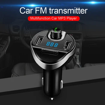

Wireless In-Car Bluetooth MP3 Playe FM Transmitter Hands-free Car Kit Audio 3.1A Dual USB Ports Fast Charging MP3 Radio Adapter