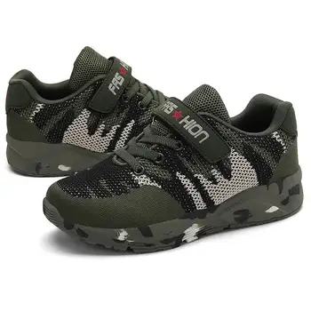 

Children Sport Shoes Camouflage Kids Boys Running Shoes Breathable Primary School Student Footwear Leisure Travel Shoe SD056