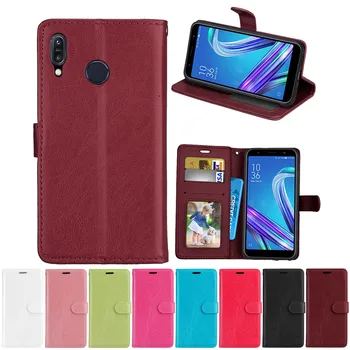 

For ASUS ZenFone Max M1 ZB555KL Case Cover Vintage PU Leather Wallet Phone Cases For Asus ZB555KL X00PD ZB ZB555 555 555KL 5.5"