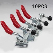 

10Pcs/set GH-201A Toggle Clamp Quick Release Handhold Clamps U-shaped Bar Fixture For Woodworking Joinery