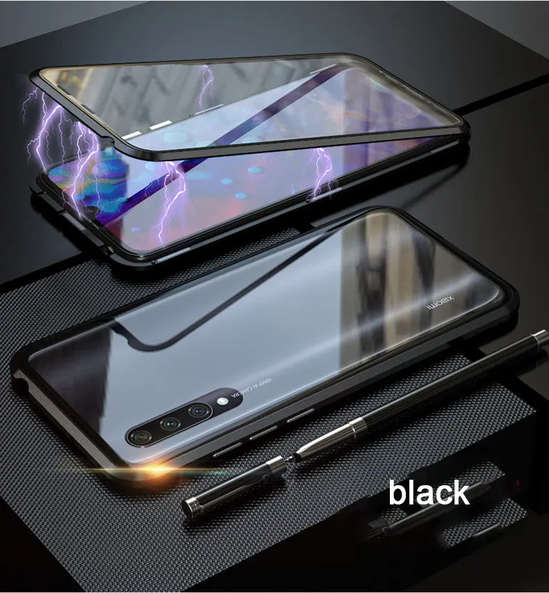 Для Xiao mi 9T Pro Магнитный чехол mi 9 SE 6X CC9 E 360 двухсторонний чехол из закаленного стекла красный mi Note 7 Pro K20 Pro металлический бампер чехол
