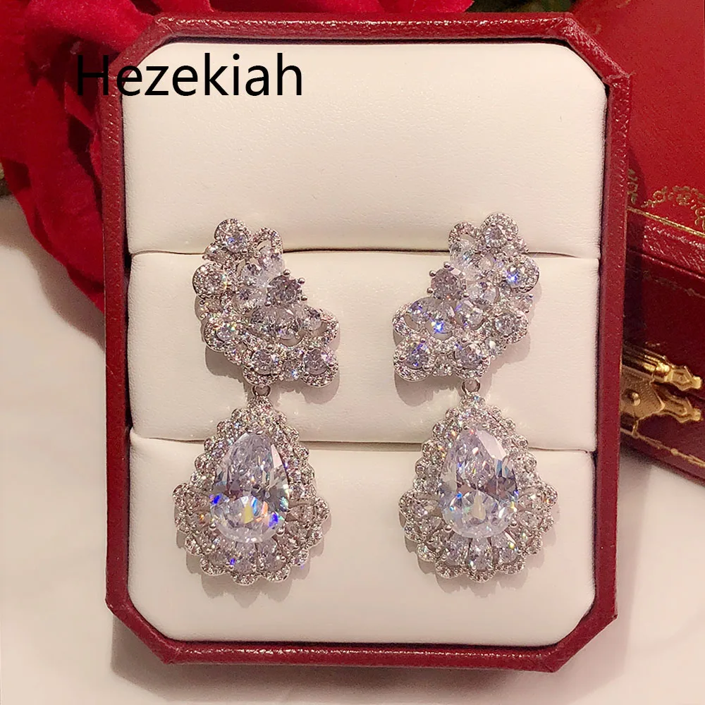 Hezekiah S925 Серебряные темпераментные женские серьги Роскошные высококлассные банкетные серьги французское качество танец