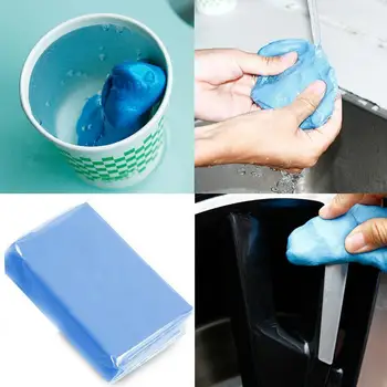 

100g Car Wash Clay Car Cleaning Detailing Blue Magic Auto Clean Handheld Clay Bar Car Mini Car Washer Clay N9J4