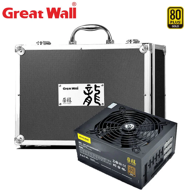 Great Wall Power Supply 1000W PSU 12V 80 Plus Gold Esport PC Power