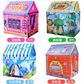 

Agnicy Children Play House Toy Indoor Baby Princess Tent Christmas House Sweet House Animal House Circus House Fire Truck House