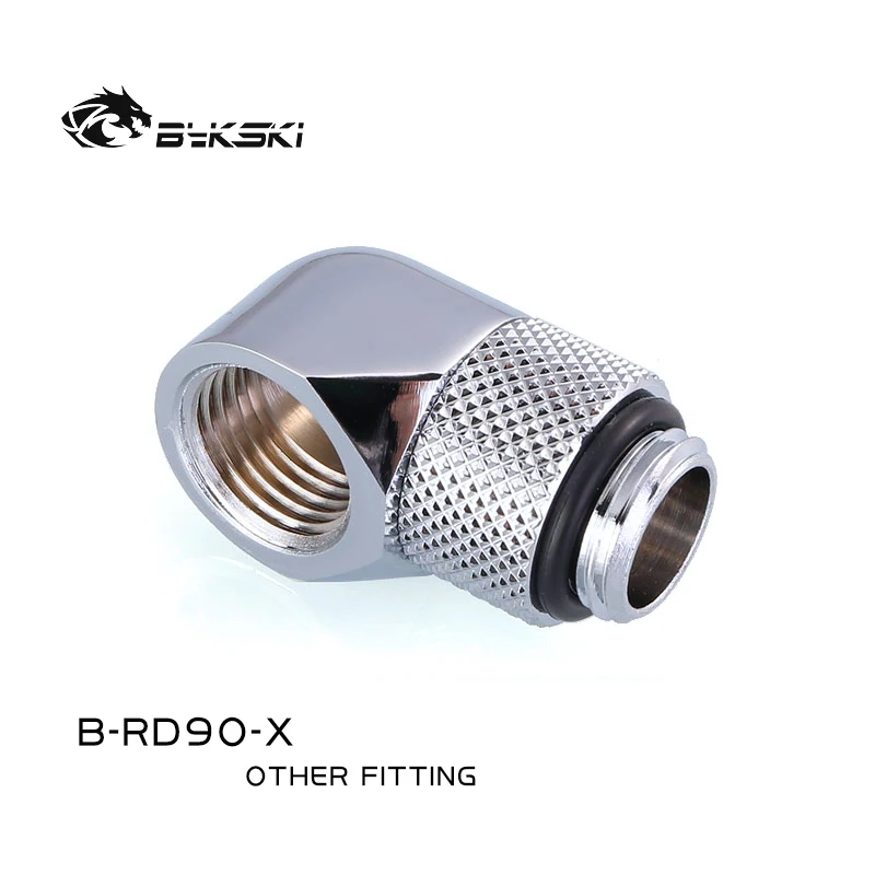 Bykski pc Water Cooling Fittings Conector de Tubo de 90 Graus g1 Macho para Fêmea Water Cooler Gadget B-rd90-x Pcs por Lote - Imagem 2
