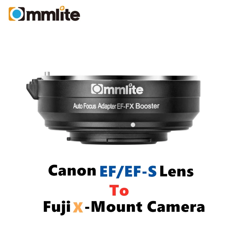 

Commlite EF-FX Booster 0.71x Lens Mount Adapter Rings Focal Reducer AF For Canon EF/EF-S To Fujifilm FX-Mount X-T20 X-T3 X-T2