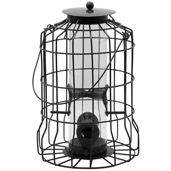 

Cage Feeder, Anti-Wild Bird Feeder, Outdoor Feeder, With Large Metal Seed Protection Device