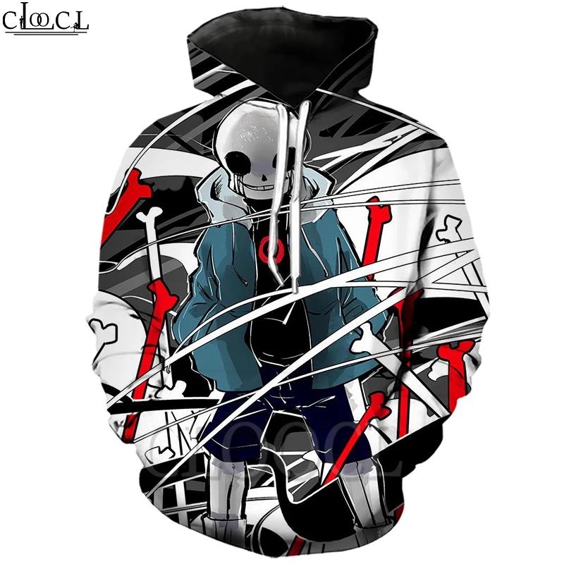 CLOOOCL Новая повседневная Уличная одежда с 3D принтом игры Undertale толстовки капюшоном