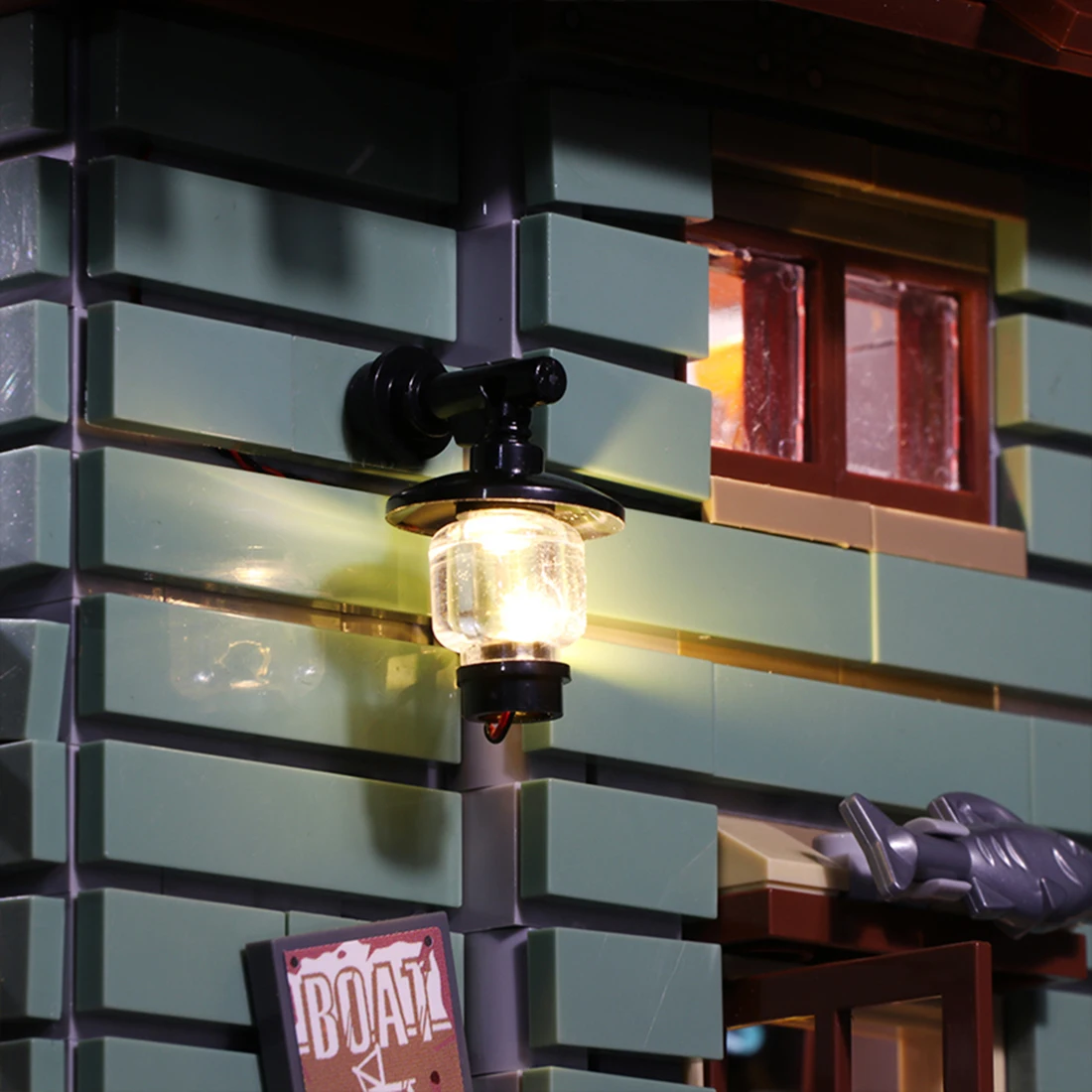 Vonado Battery Operated LED Light Building Block Modified Kit for Ideas Old Fishing Store 21310 LED Included Only