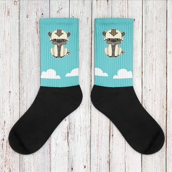 

Avatar Inspired Appa Socks, Avatar the Last Airbender, Sky Bison, Clouds