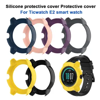 

Silicone Protector Case Cover Shell Protective Shell For Ticwatch E2 Smart Watch It's S Premium Smooth,Provides Instant 360 Full