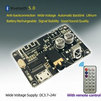 

Bluetooth 5.0 Decoder Stereo Bluetooth Audio Module Wide Voltage Voltage Adjustable Speaker Power Amplifier