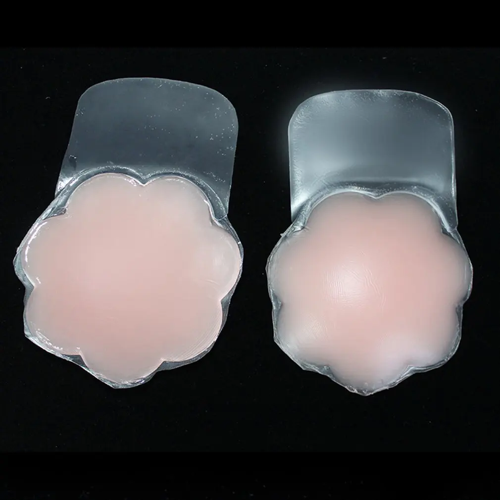 Silicone Invisible Lifting Nipples Pulling Chest Plaster Gathered Anti Lighting Chest Nipple Stickers 2