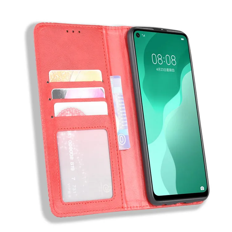 For Huawei nova 7 SE Case Premium Leather Wallet Leather Flip Case For Huawei nova 7 SE Phone Case 6.5" huawei silicone case