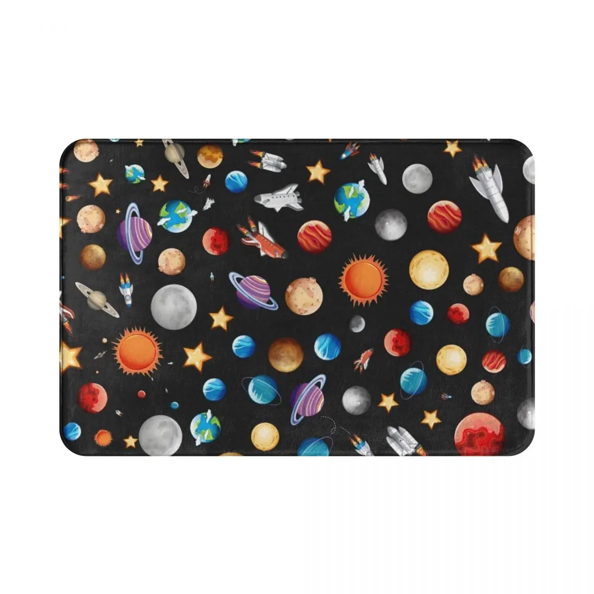 Space Travel Polyester Doormat Rug carpet Mat Footpad Anti-slip Cushion Front Room Corridor Kitchen Bedroom balcony toilet | Дом и сад