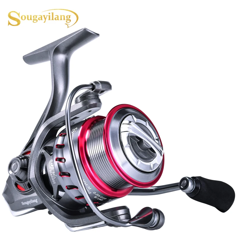 

Sougayilang New 9+1BB Carp Fishing Reel 5.2:1/6.2:1 High Speed Gear Ratio Alluminum Spool Freshwater Saltwater Fishing Tackle