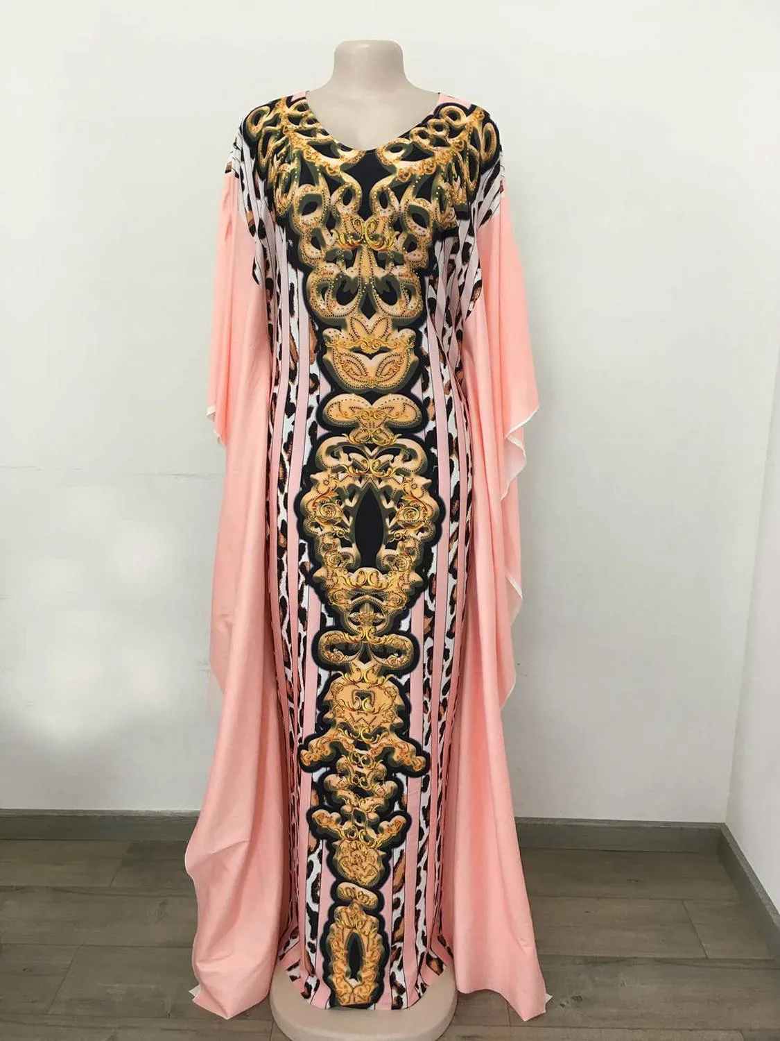 Африканские платья для женщин Dashiki алмаз африканская одежда Bazin Broder Riche сексуальное платье с рюшами и длинным рукавом