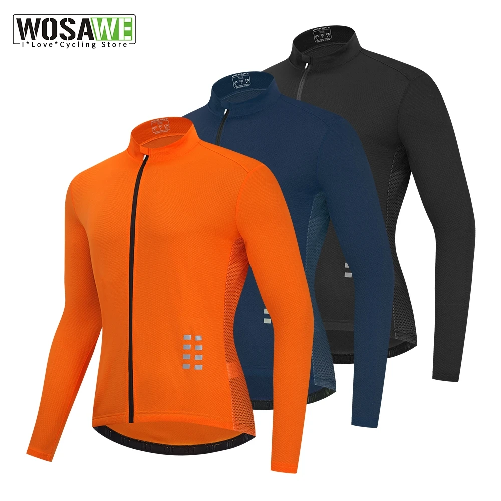Men's Windproof Cycling Jersey Reflective Bike Long Sleeve Road MTB Vest WindCoat Windbreaker Riding Clothes | Спорт и