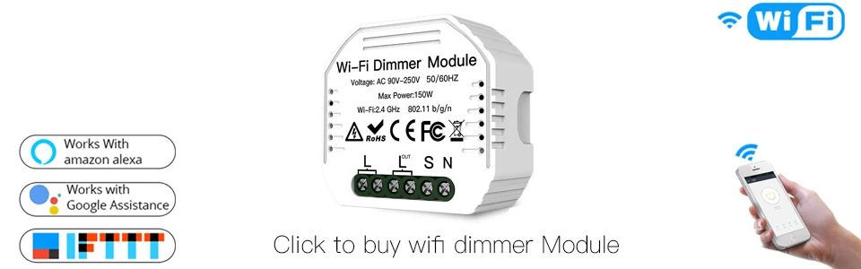 Мини Wi-Fi умный светильник переключатель Diy выключатель модуль Smart Life/приложение Tuya дистанционное управление, работает с Alexa Echo Google Home 1 2 Way