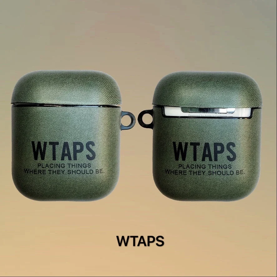 WTAPS стильная зарядная гарнитура Набор для Apple Airpods 1 Bluetooth беспроводная
