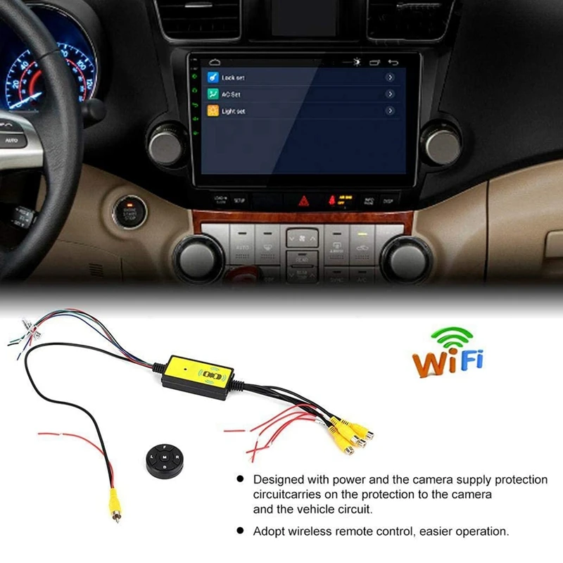 4To1 Car Panoramic 360 Camera Video Reversing Switch Box Blind Spot Wireless Remote Control | Автомобили и мотоциклы