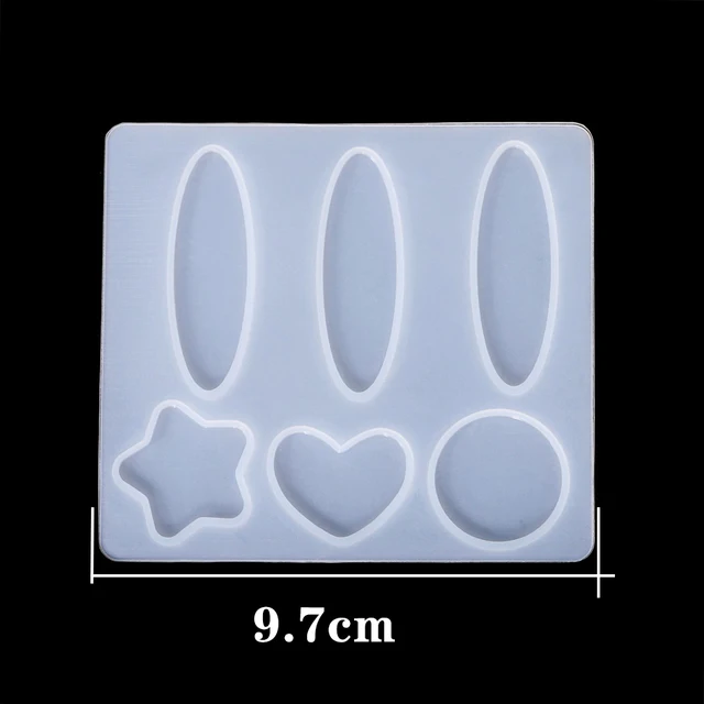 Barrettes Silicone Molds Metal Geometric Hair Clips Epoxy Resin Mold For DIY Resin Hairpin Crafts Jewelry Making Accessorires Style 11