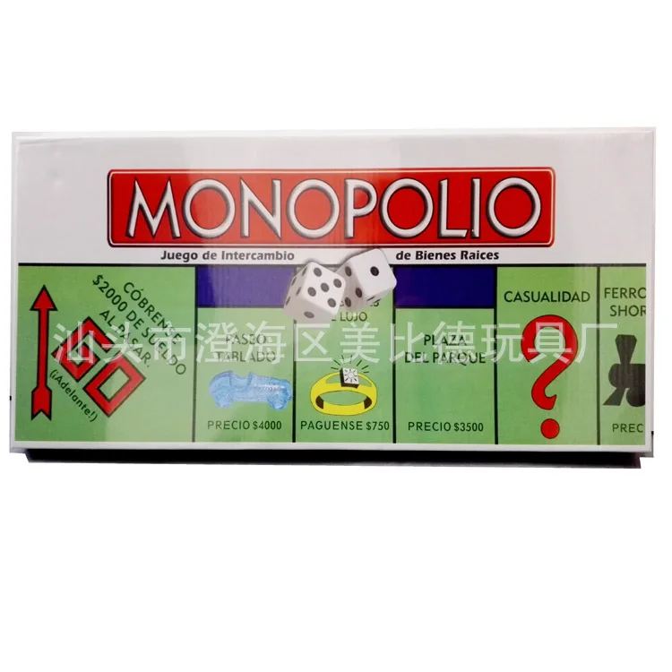 

Children'S Educational Early Childhood Toy Parent And Child Interactive Tabletop Game Monopoly (Western Version) Educational Toy